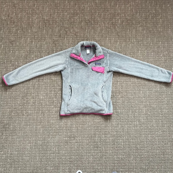 Patagonia Retool Snap T pullover fleece women’s gray /pink XS - Picture 6 of 6